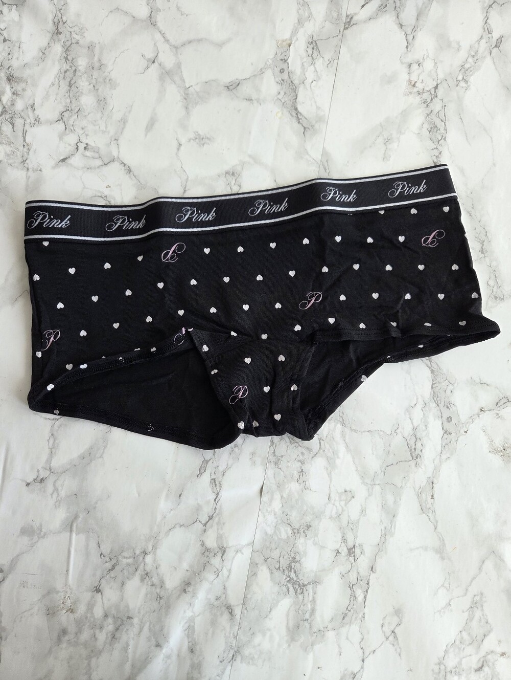 Victoria's Secret PINK Logo Cotton Boyshort Panties XXL NWT
